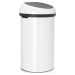 Bílý dotykový ocelový odpadkový koš 60 l Touch Bin – Brabantia