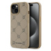 Pouzdro Karl Lagerfeld PU Karl Heads Pattern Magsafe zadní kryt Apple iPhone 15 Beige