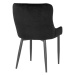 Norddan Designová židle Lapid černý samet - Skladem
