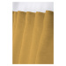 Dekorační režná záclona s poutky MADRID mustard/hořčicová 140x260 cm (cena za 1 kus) France