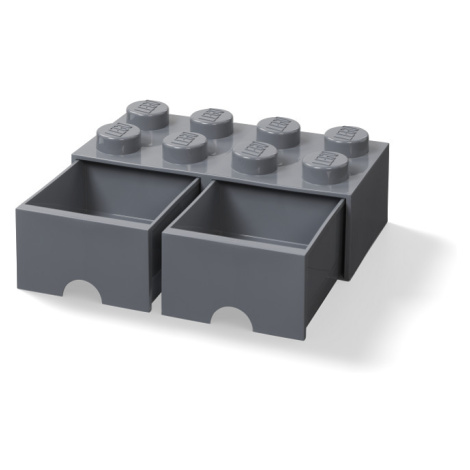 LEGO Storage LEGO úložný box 8 s šuplíky Varianta: Box tmavě šedá