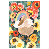 Ilustrace Duck With Rainbow, Ania Zwara, 26.7 × 40 cm