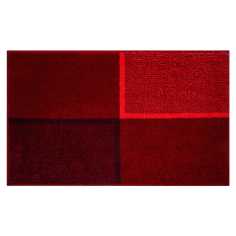 GRUND Koupelnová předložka DIVISO rubínová Rozměr: 70x120 cm