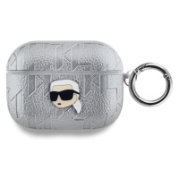 Karl Lagerfeld PU Embossed Karl Head Pouzdro pro AirPods Pro KLAPPGKIPS