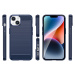 Carbon silikonové pouzdro na iPhone 14 PLUS 6.7" Blue