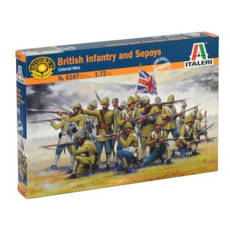 Model Kit figurky 6187 - British Infantry and Sepoys (1:72) Italeri