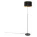 Chytrá stojací lampa černá s velurovým stínidlem černá 35 cm včetně Wifi A60 - Parte