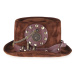 Klobouk Steampunk s hodinami