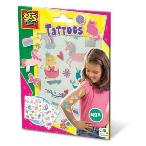 Ses Dětské tetování pro dívky, 40 ks SES Creative
