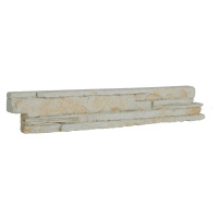 Obklad Vaspo kámen považan bílá 6,7x37,5 cm reliéfní V53203
