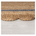 Flair Rugs koberce Kusový koberec Grace Jute Natural/Grey ovál Rozměry koberců: 120x170 ovál