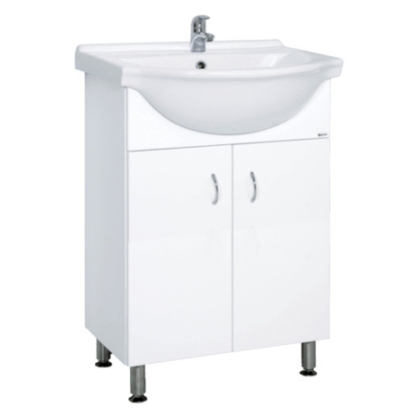 Koupelnová skříňka s umyvadlem Multi Pro 55,5x42,4 cm bílá PRO55NOVA