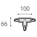 LED2 6361301 ECO-TRACK RIGHT T-CONNECTOR, W