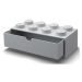 LEGO® stolní box 8 se zásuvkou šedá 316 x 158 x 113 mm