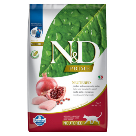 N&D Prime Cat Neutered Chicken & Pomegranate 5kg