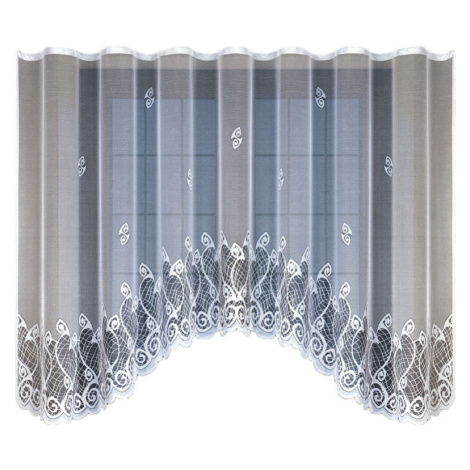 Dekorační žakárová záclona s řasící páskou LUCKY 160 bílá 300x160 cm MyBestHome MyBestHome PRO