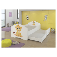 Dětská postel s obrázky - čelo Casimo II Rozměr: 160 x 80 cm, Obrázek: Simba