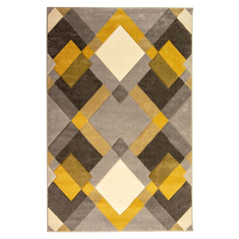 Žlutý/šedý koberec 160x230 cm Nimbus – Flair Rugs