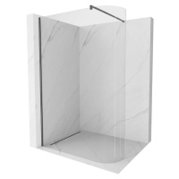 MEXEN/S Kioto Sprchová zástěna WALK-IN Walk-in 100 x 200 cm, transparent 8 mm, grafit kartáčovan