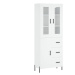 vidaXL Skříň highboard bílá 69,5 x 34 x 180 cm kompozitní dřevo