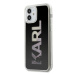 Karl Lagerfeld KLHCP12SKLMLBK hard silikonové pouzdro iPhone 12 Mini 5.4" black Karl Logo glitte