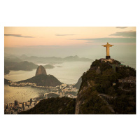 Fotografie View of Rio de Janeiro at dusk, Christian Adams, 40x26.7 cm