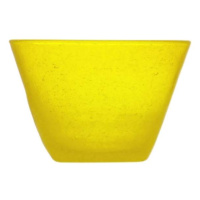 Miska kulatá skleněná MEMENTO žlutá 11,5cm