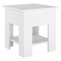SHUMEE Konferenční stolek bílý 40 × 40 × 42 cm kompozitní dřevo, 810271