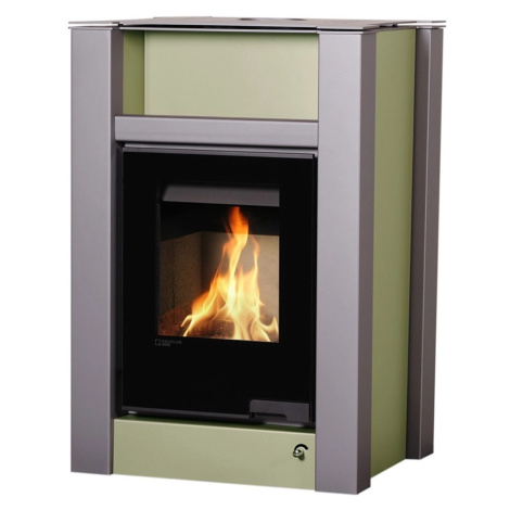 HS Flamingo Krbová kamna AQUAFLAM VARIO LEND 11/7kW ELREG olivová 694x629x1030mm