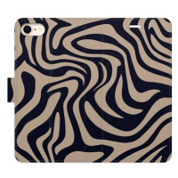 iSaprio Flip pouzdro Zebra Black 02 pro iPhone 7/8/SE 2020