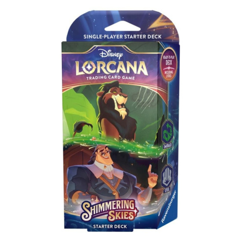 Disney Lorcana: Shimmering Skies - Emerald &amp; Steel Starter Deck RAVENSBURGER