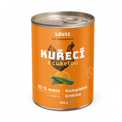 Konzerva Louie kuřecí s cuketou, vitamíny a minerály 400g