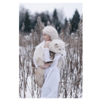 Fotografie Snow fox, Olga Barantseva, (26.7 x 40 cm)