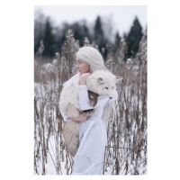 Fotografie Snow fox, Olga Barantseva, 26.7 × 40 cm