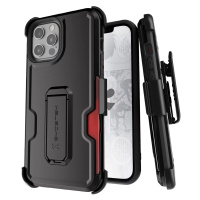 Kryt Ghostek Iron Armor3 Black Rugged Case + Holster for Apple iPhone 12 Pro Max