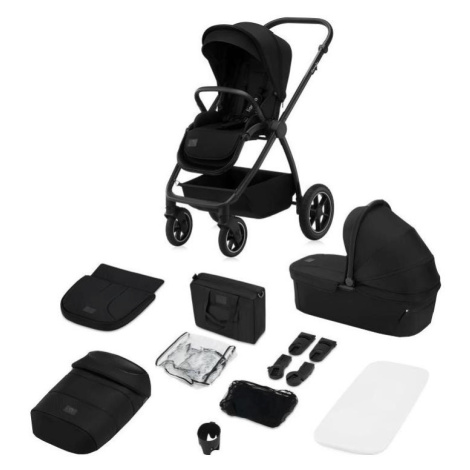 Lionelo - Kombinovaný kočárek 2v1 MERIL Black Onyx 5903771720120