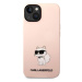 Karl Lagerfeld Liquid Silicone Choupette NFT Zadní Kryt pro iPhone 14 Plus Pink