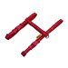 Bafpet Popruhové kšírky "Tlapky-proužek" - Červená, 10mm × OH 26-38cm, 18411TP