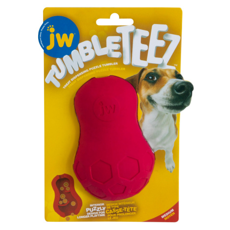 JW Hračka na pamlsky Tumble Teez - velikost M (Ø 6,5 ), červená JW Pet