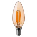 LED Žárovka FILAMENT AMBER E14/4W/230V 2200K