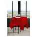 Ubrus na stůl NELSON, červená 180x180 cm France