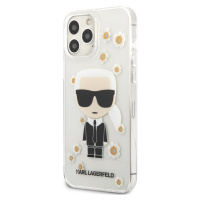 Kryt Karl Lagerfeld Ikonik Flower pro iPhone 13 Pro Max - průhledný