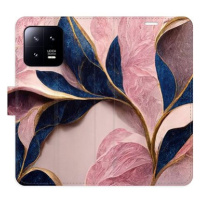 iSaprio flip pouzdro Pink Leaves pro Xiaomi 13