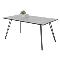 Jídelní stůl JUNELLA beton/černá