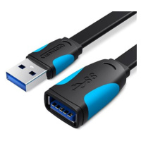 Vention USB3.0 Male to Female Extension Cable FLAT 1m Black