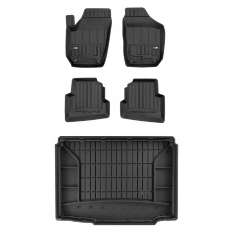 Set 3D gumové rohože Škoda Fabia 2 Hb 2006-2014