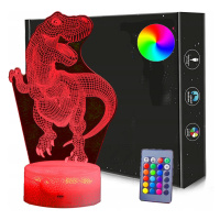 Lampka noční Dinosaurus T-rex 3D Led Usb/bat Dálkové Ovládání