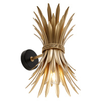 Nástěnná lampa ve stylu Art Deco zlatá - Wesley