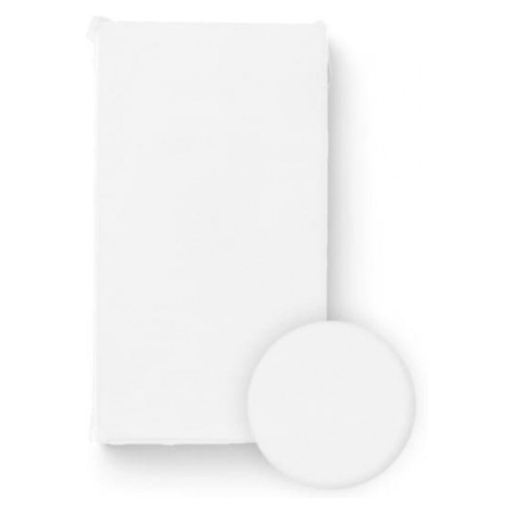 BocioLand Prostěradlo do postýlky, bavlna, bílé, 120 x 60 cm