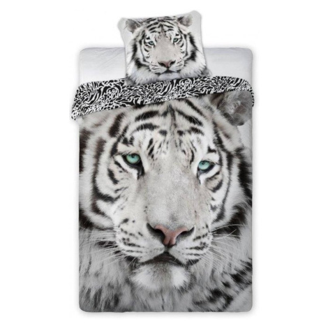 Krásné oboustranné povlečení s motivem tygra 2 části: 1ks 160 cmx200 + 1ks 70 cmx80